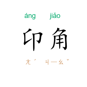 卬角
