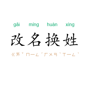 改名换姓
