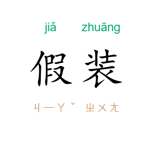 假装