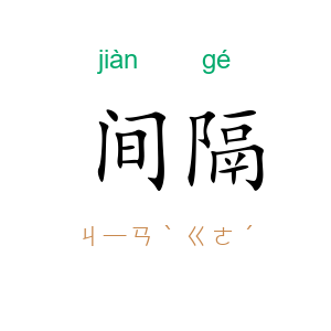 间隔