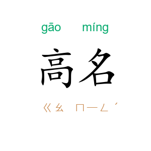 高名