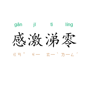 感激涕零