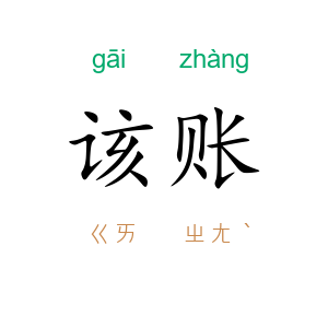 该账