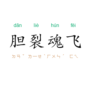 胆裂魂飞