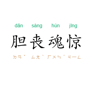 胆丧魂惊