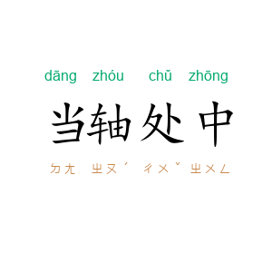 当轴处中