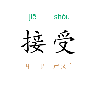 接受
