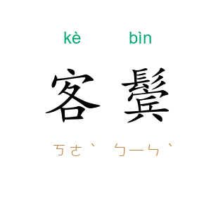 客鬓