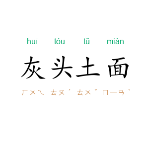 灰头土面