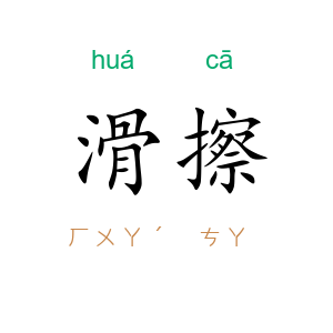 滑擦