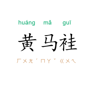 黄马袿