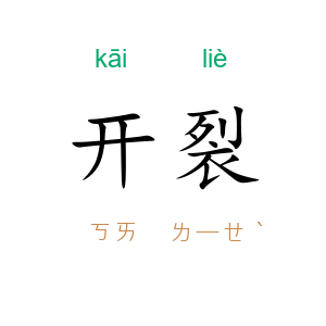 开裂