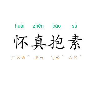 怀真抱素