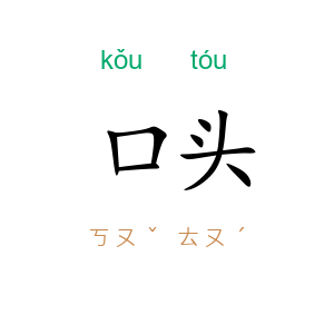 口头