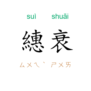 繐衰