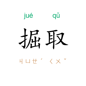 掘取