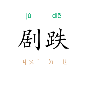 剧跌