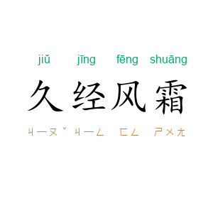久经风霜
