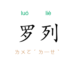 罗列