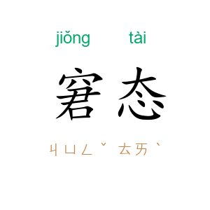 窘态
