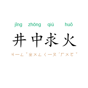 井中求火