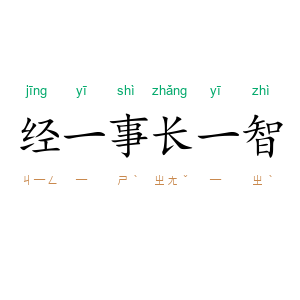 经一事,长一智
