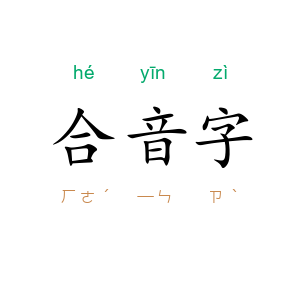 合音字