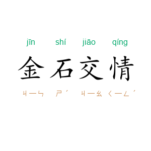 金石交情