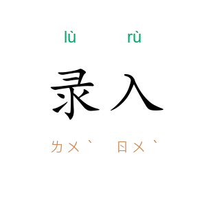 录入