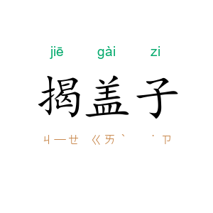 揭盖子