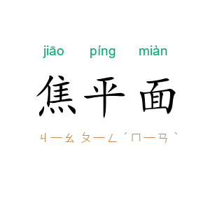 焦平面