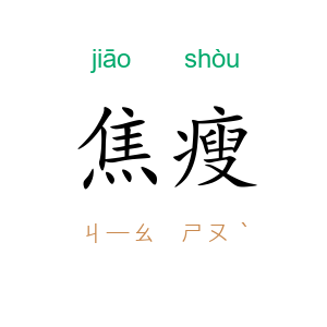 焦瘦