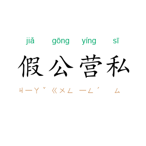 假公营私