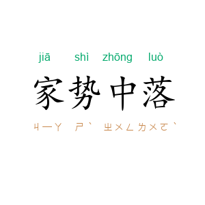家势中落