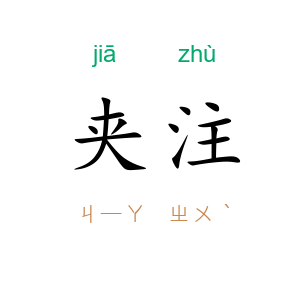 夹注