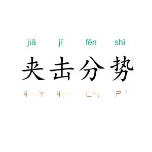 夹击分势