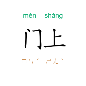 门上