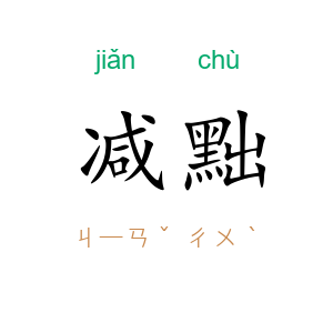 减黜