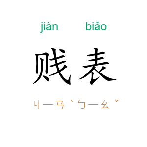 贱表
