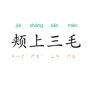 颊上三毛