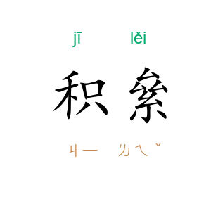 积絫