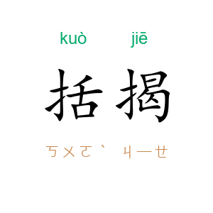 括揭