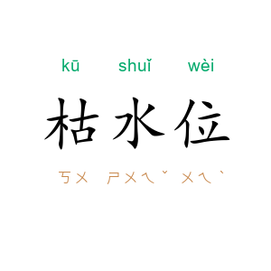 枯水位