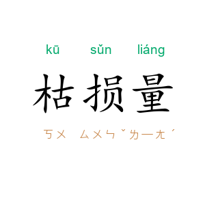 枯损量