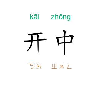 开中