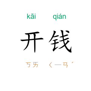 开钱