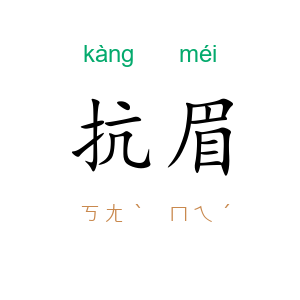 抗眉