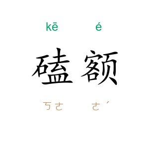 磕额