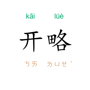 开略