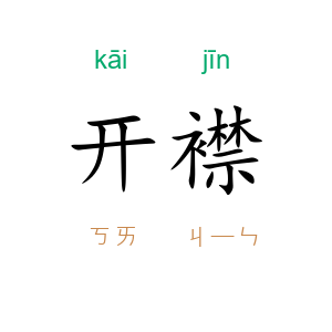 开襟